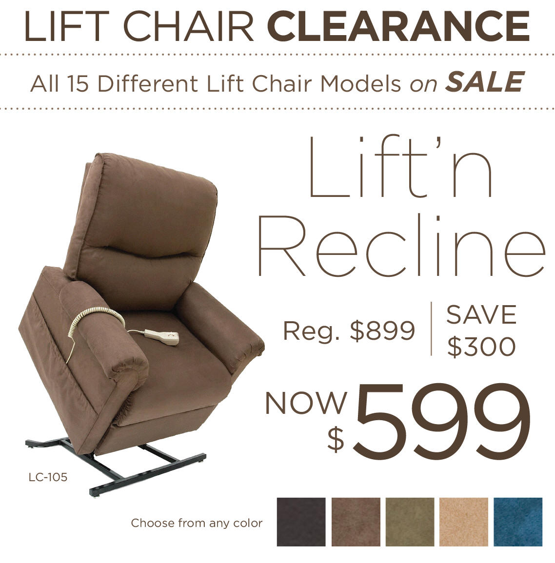 los angeles lift chair sale price cost